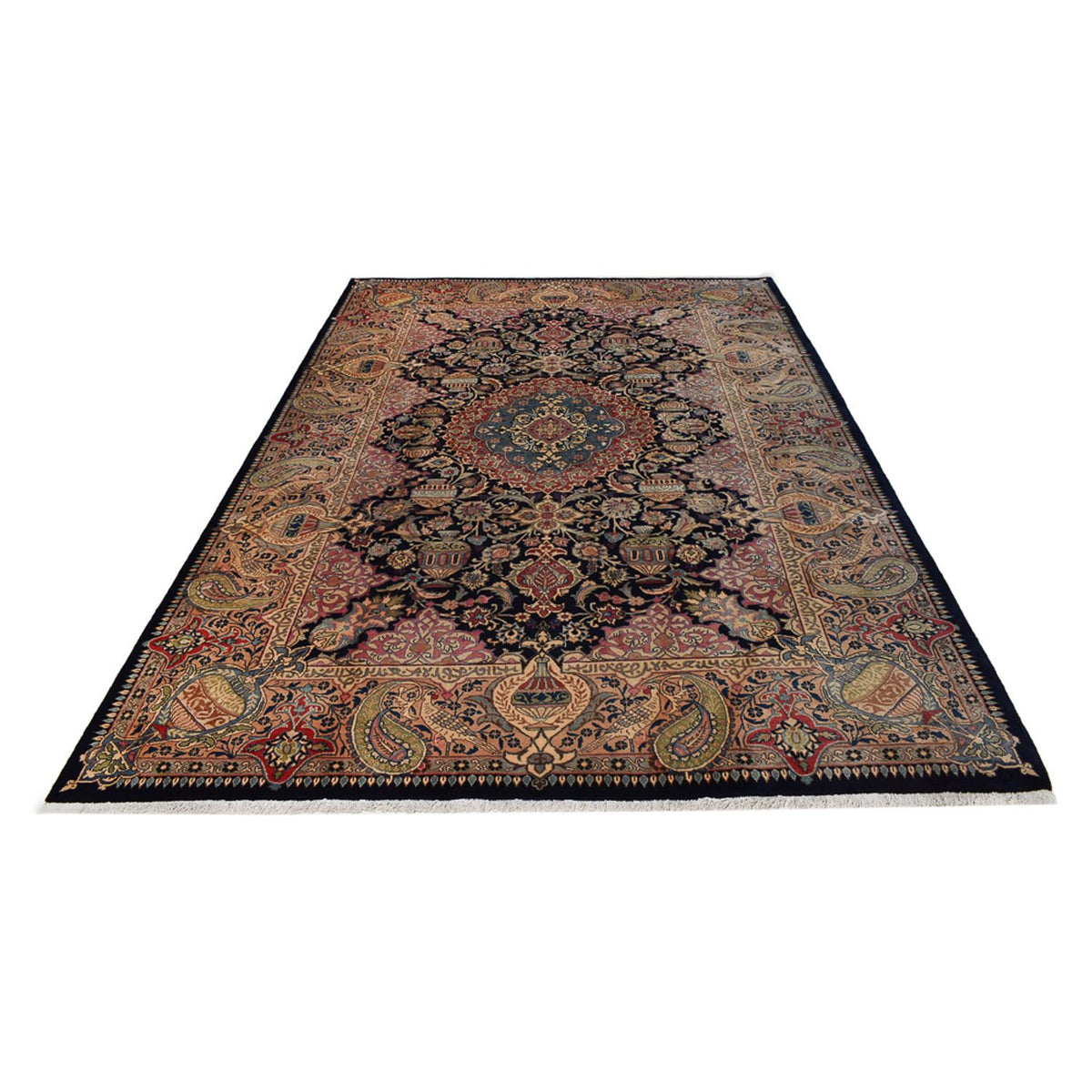 Tapis persan - Classique - 294 x 200 cm - bleu foncé