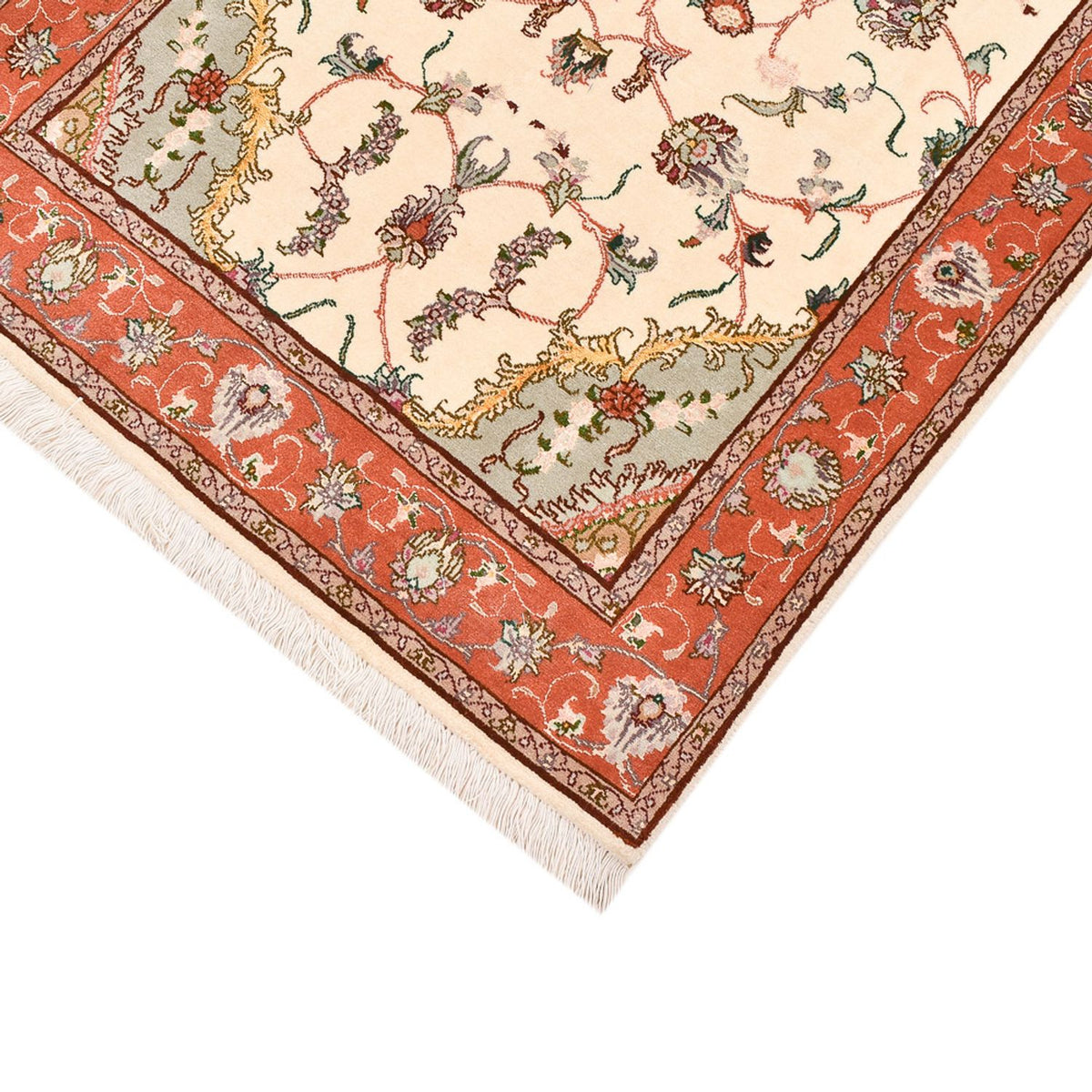 Tapis de couloir Tapis persan - Tabriz - Royal - 206 x 80 cm - multicolore