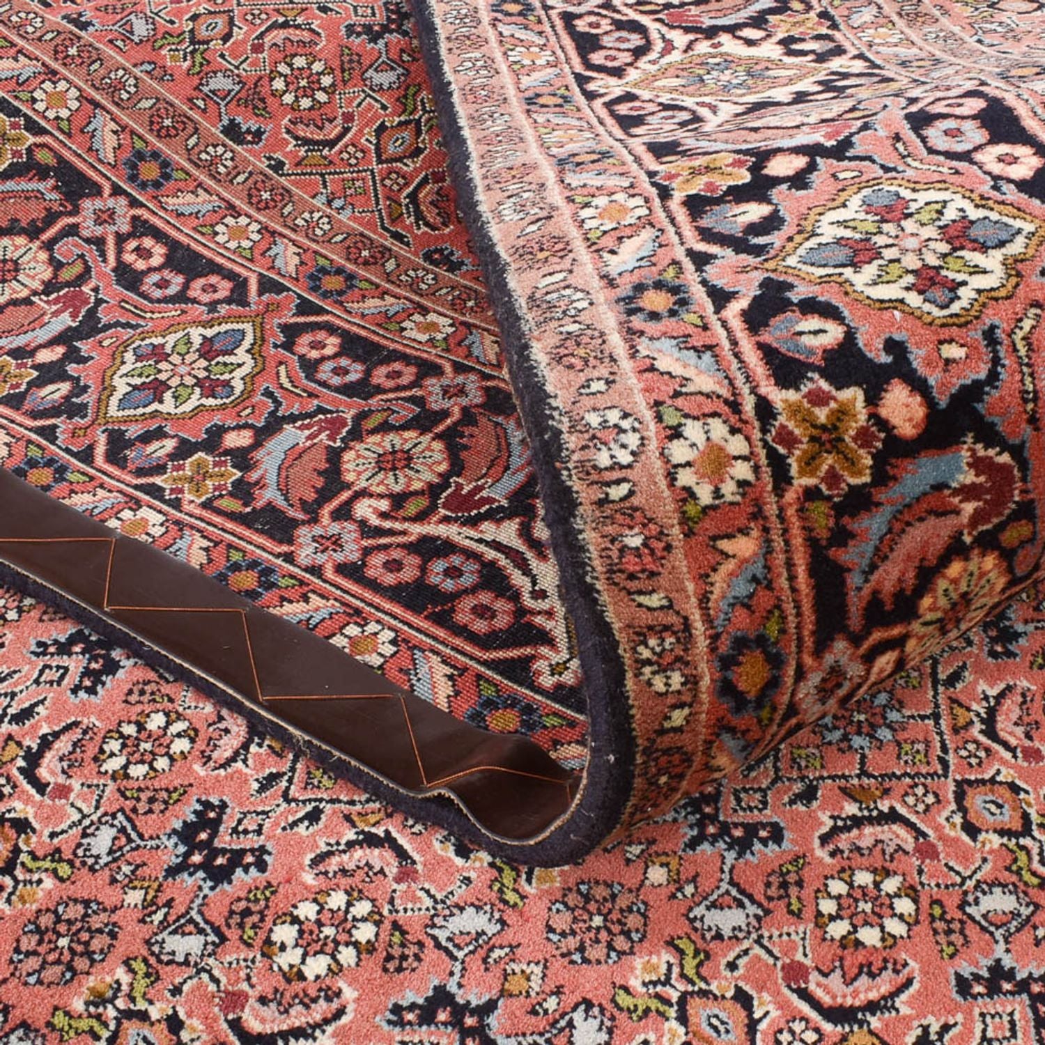 Tapis de couloir Tapis persan - Bidjar - 389 x 199 cm - rouille
