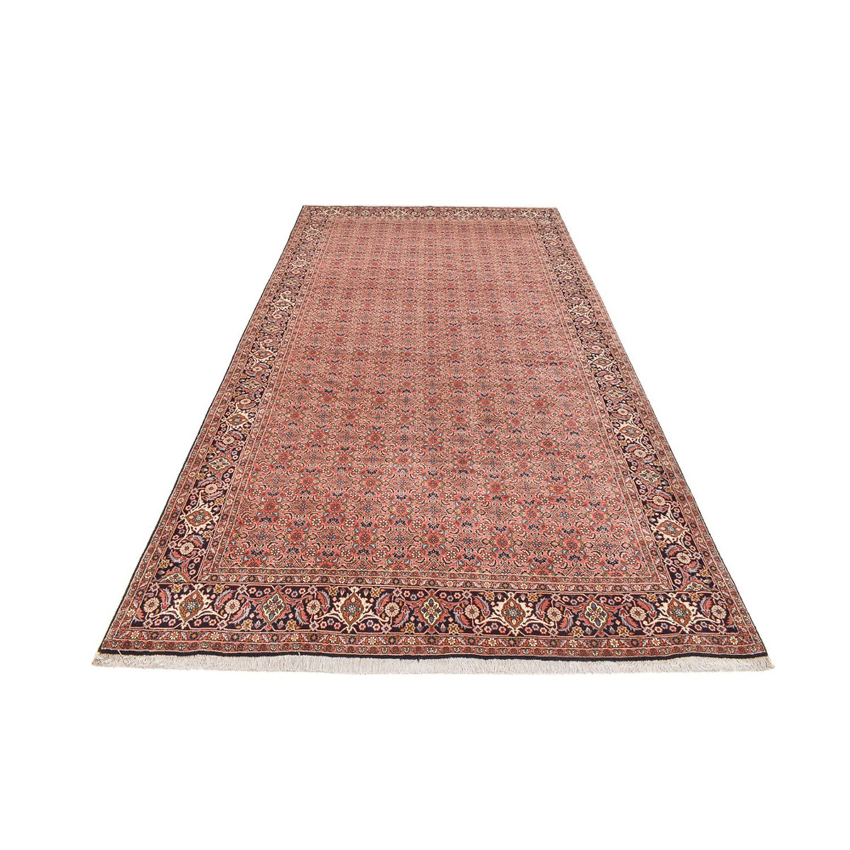 Tapis de couloir Tapis persan - Bidjar - 389 x 199 cm - rouille