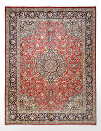 Tapis persan - Tabriz - Royal - 396 x 302 cm - rouge