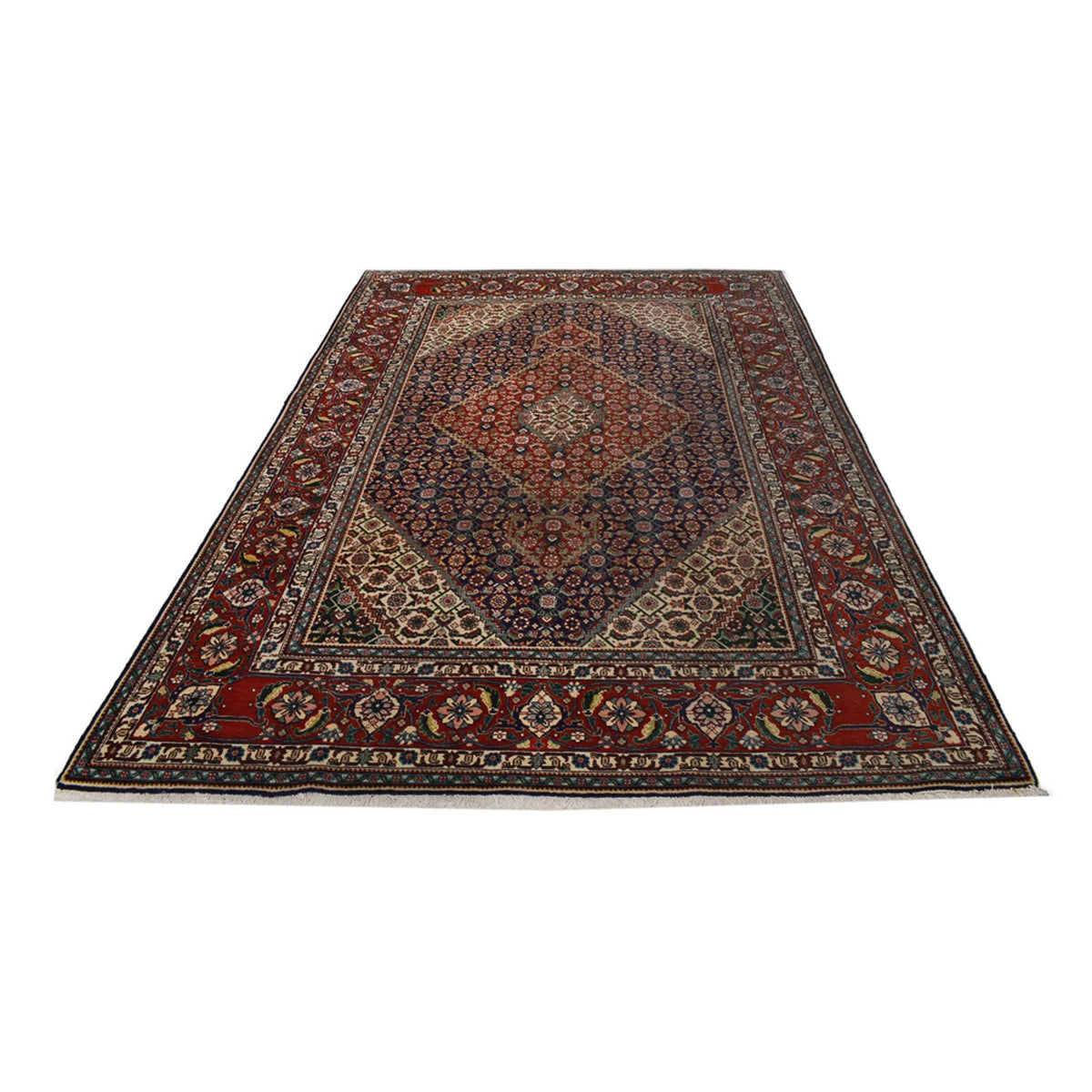 Tapis persan - Tabriz - Royal - 300 x 200 cm - marron foncé