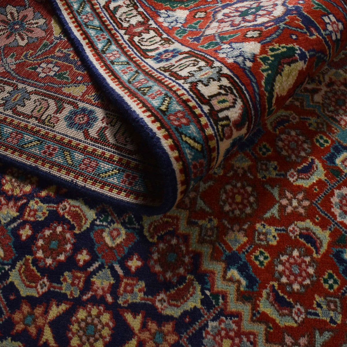 Tapis persan - Tabriz - Royal - 300 x 200 cm - marron foncé