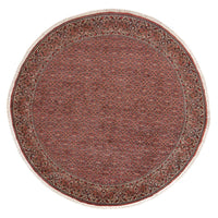 Tapis persan - Bidjar ronde  - 255 x 255 cm - rouille