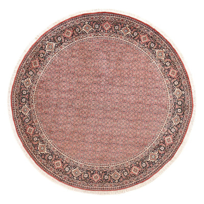 Tapis persan - Bidjar ronde  - 255 x 255 cm - rouge clair