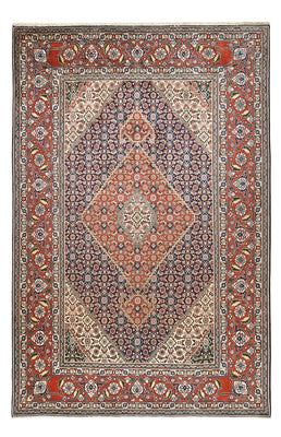 Tapis persan - Tabriz - Royal - 303 x 199 cm - rouge foncé