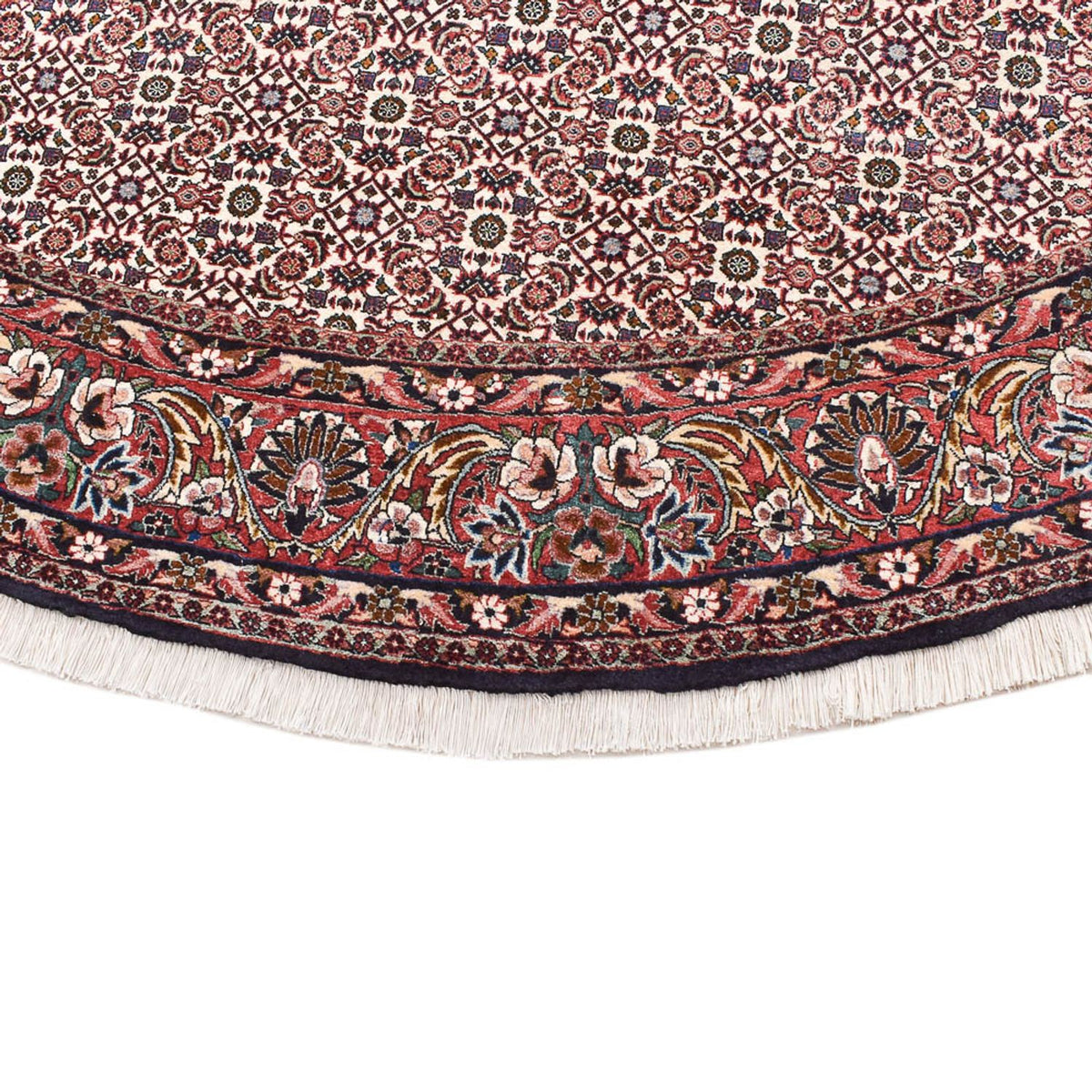 Tapis persan - Bidjar ronde  - 250 x 250 cm - gris clair