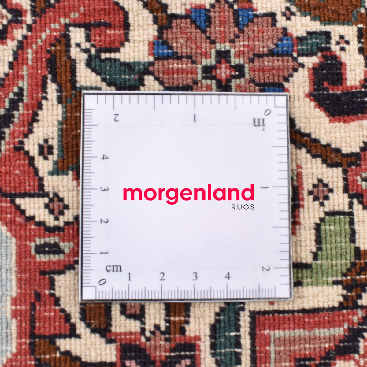 Tapis persan - Bidjar ronde  - 300 x 300 cm - rouge bordeaux