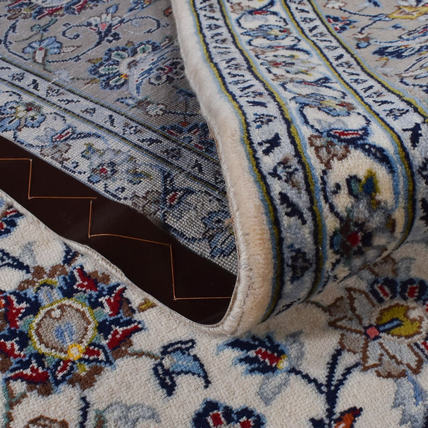 Tapis persan - Keshan - Royal - 343 x 250 cm - gris