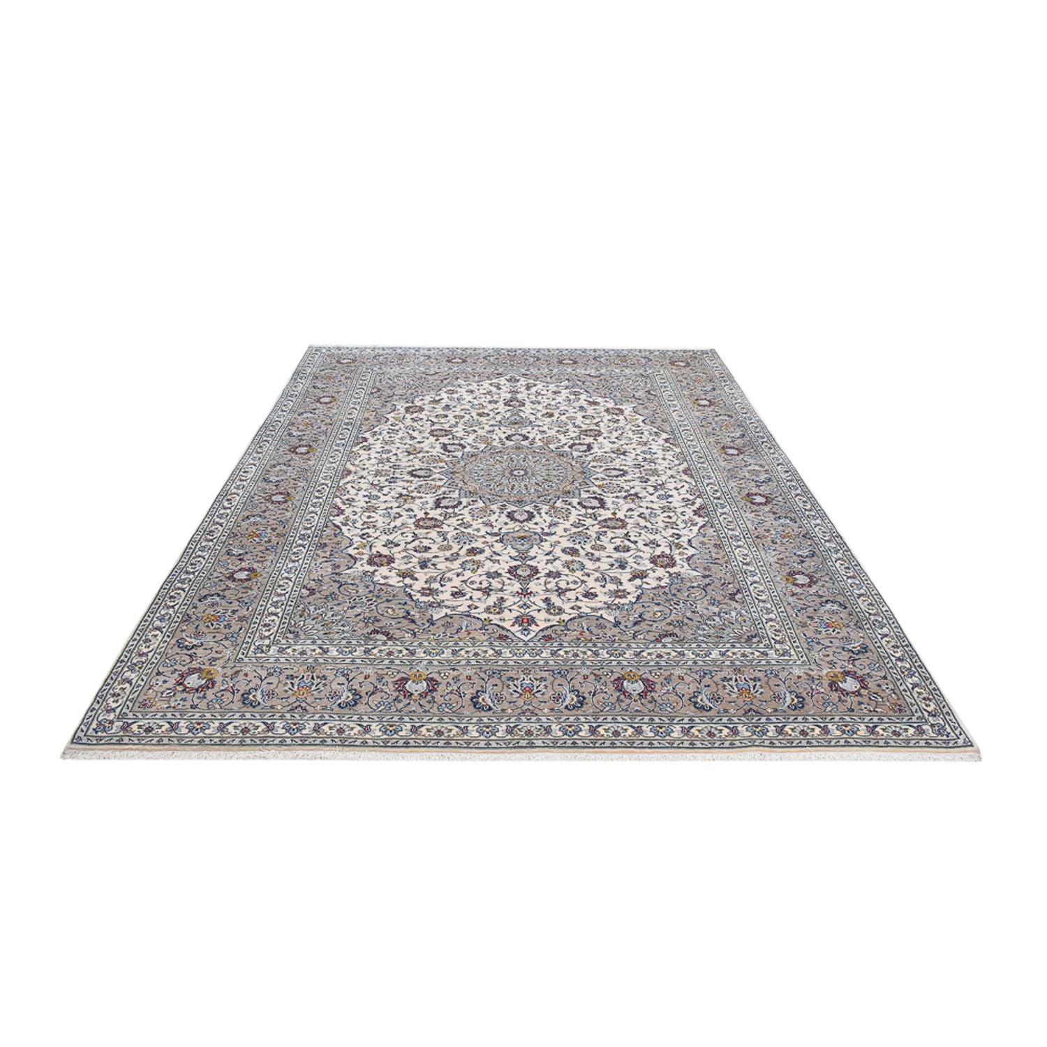 Tapis persan - Keshan - Royal - 343 x 250 cm - gris