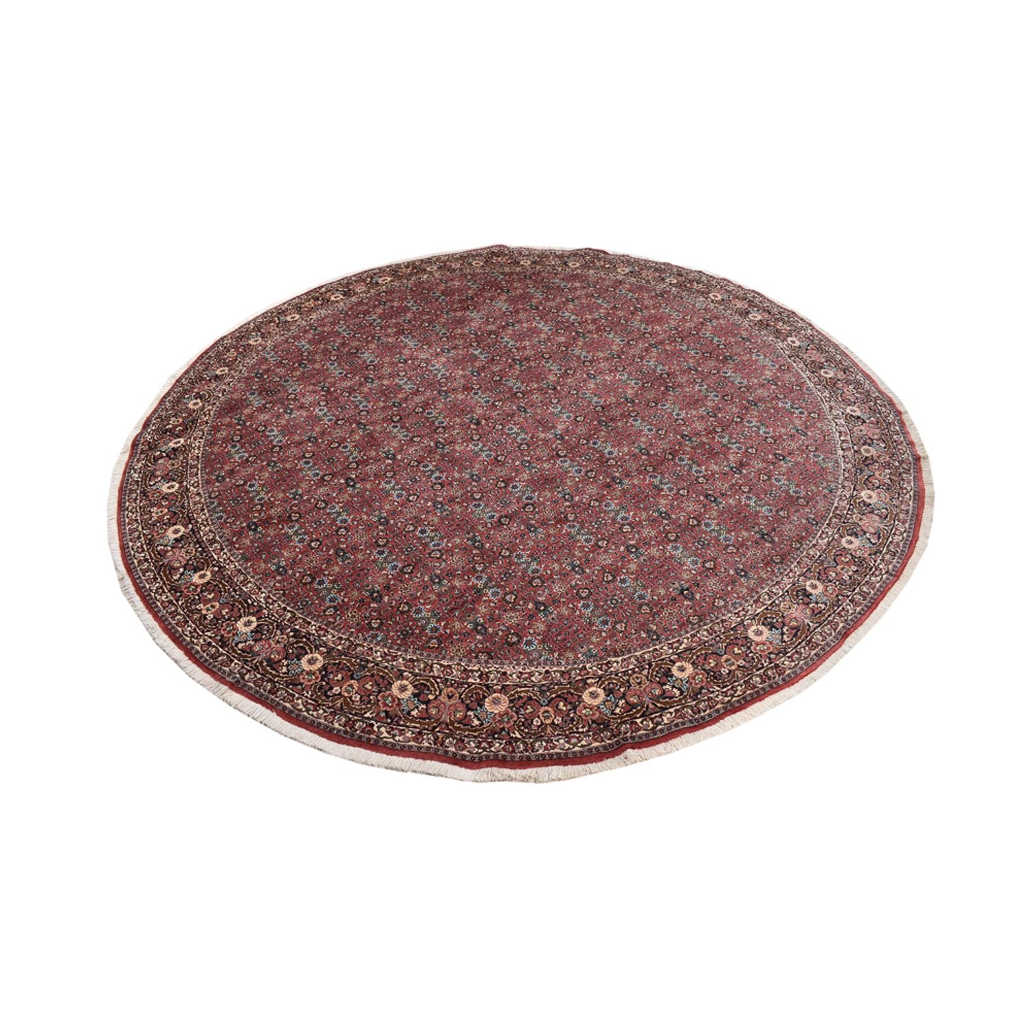 Tapis persan - Bidjar ronde  - 400 x 400 cm - rouille
