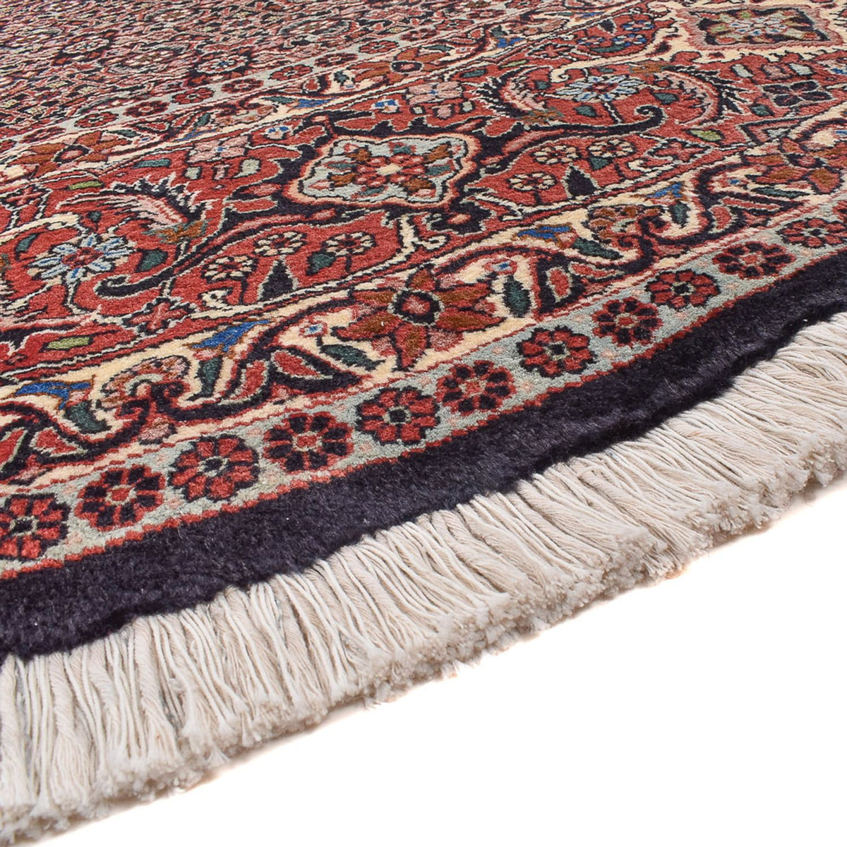 Tapis persan - Bidjar ronde  - 300 x 300 cm - rouge foncé