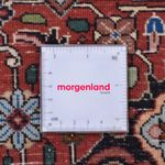 Tapis persan - Bidjar ronde  - 300 x 300 cm - rouge foncé