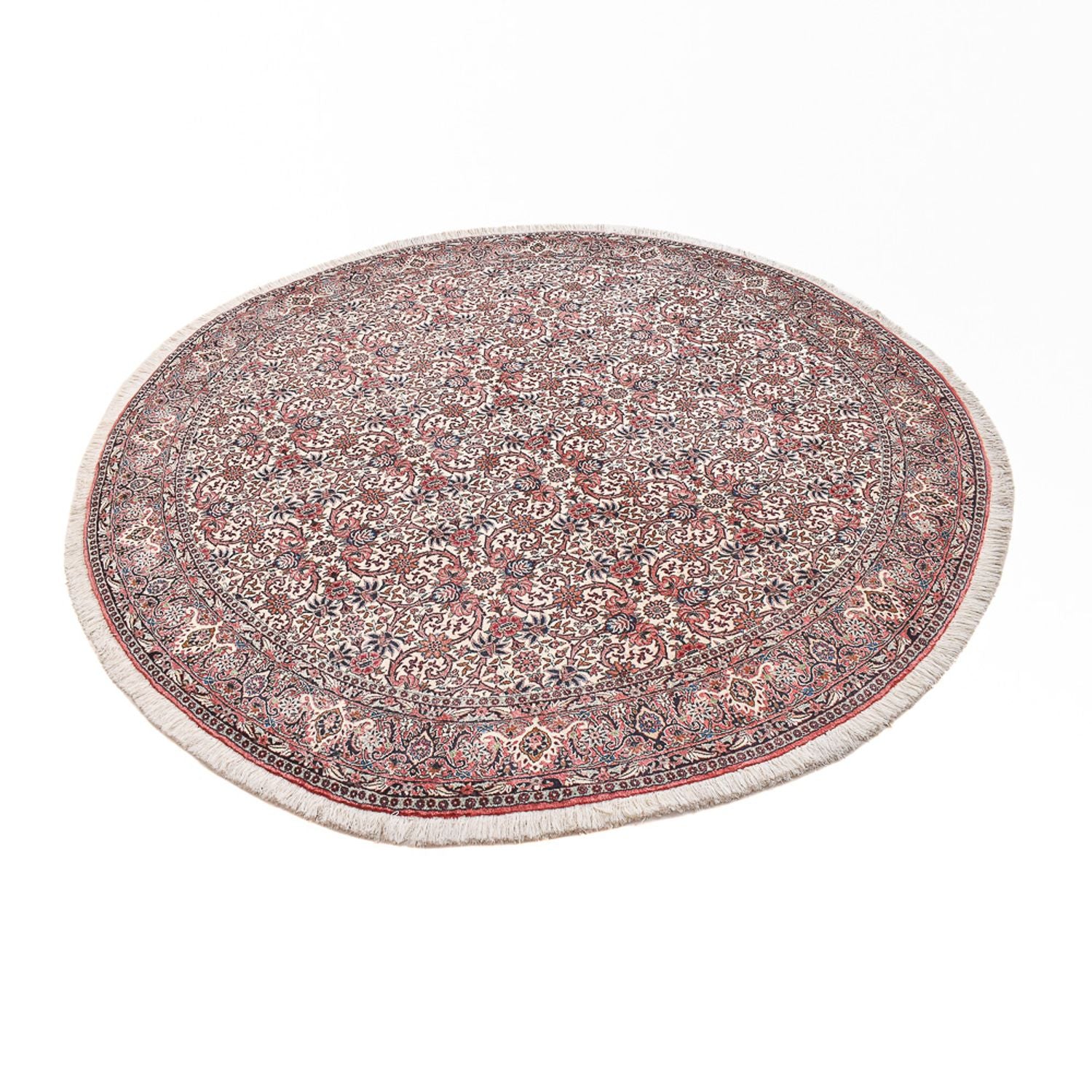Tapis persan - Bidjar ronde  - 245 x 245 cm - rouille