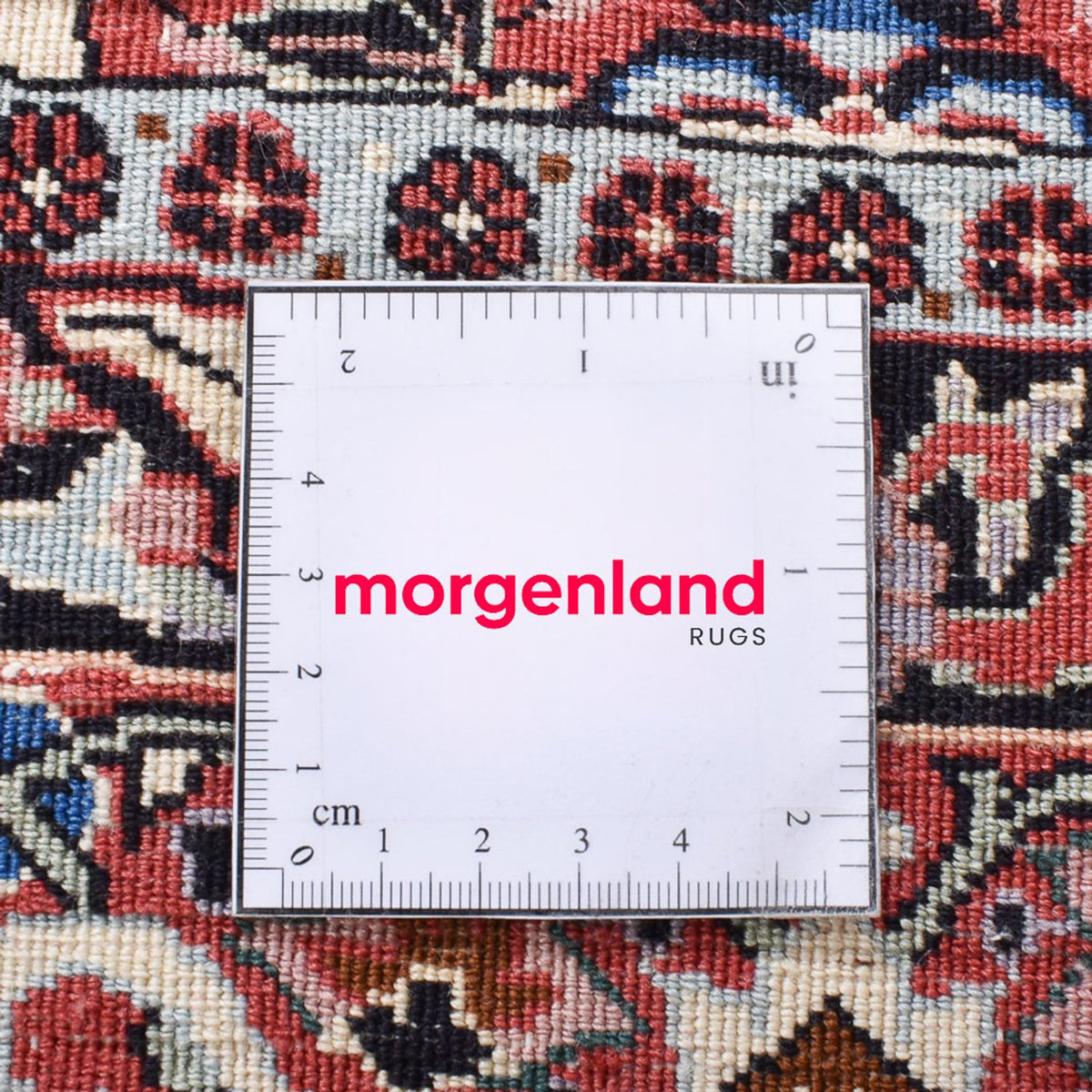 Tapis persan - Bidjar ronde  - 245 x 245 cm - rouille