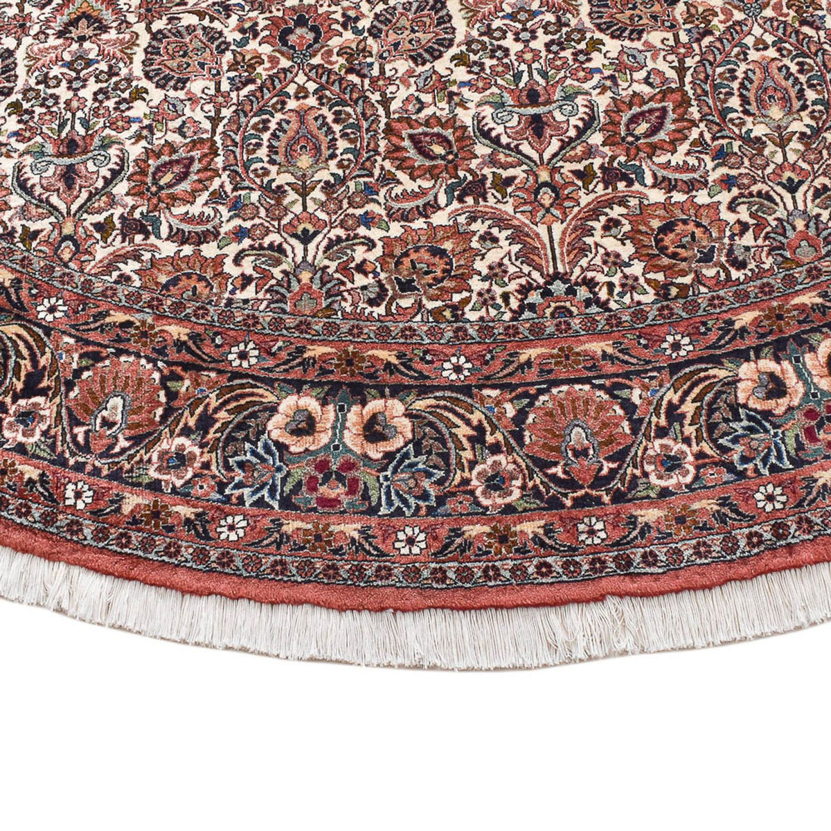 Tapis persan - Bidjar ronde  - 250 x 250 cm - rouille