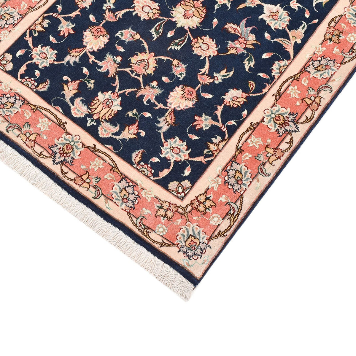 Tapis de couloir Tapis persan - Tabriz - Royal - 191 x 78 cm - bleu foncé