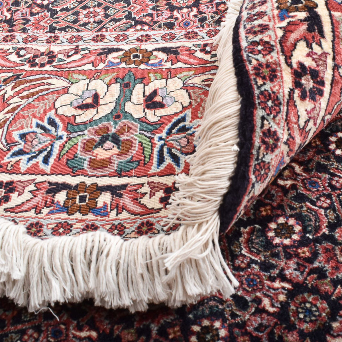 Tapis persan - Bidjar ronde  - 255 x 255 cm - rouille