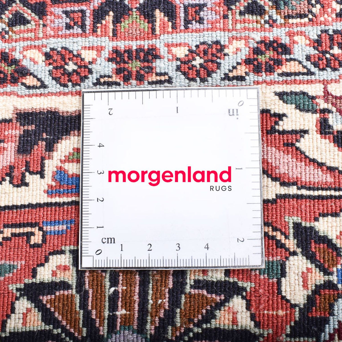 Tapis persan - Bidjar ronde  - 255 x 255 cm - rouille