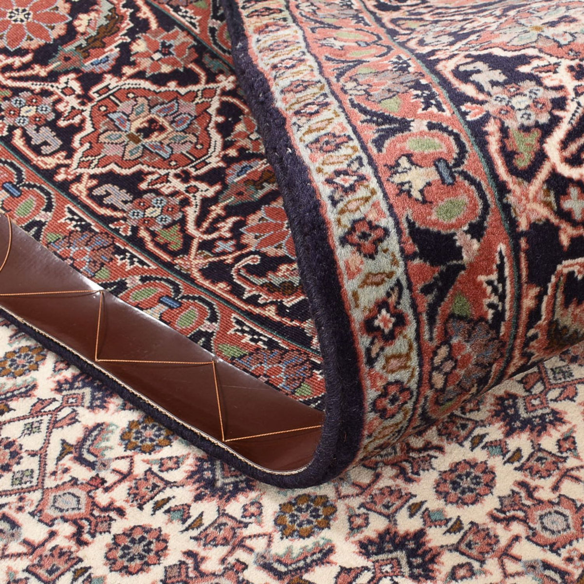 Tapis persan - Bidjar - 243 x 210 cm - marron clair