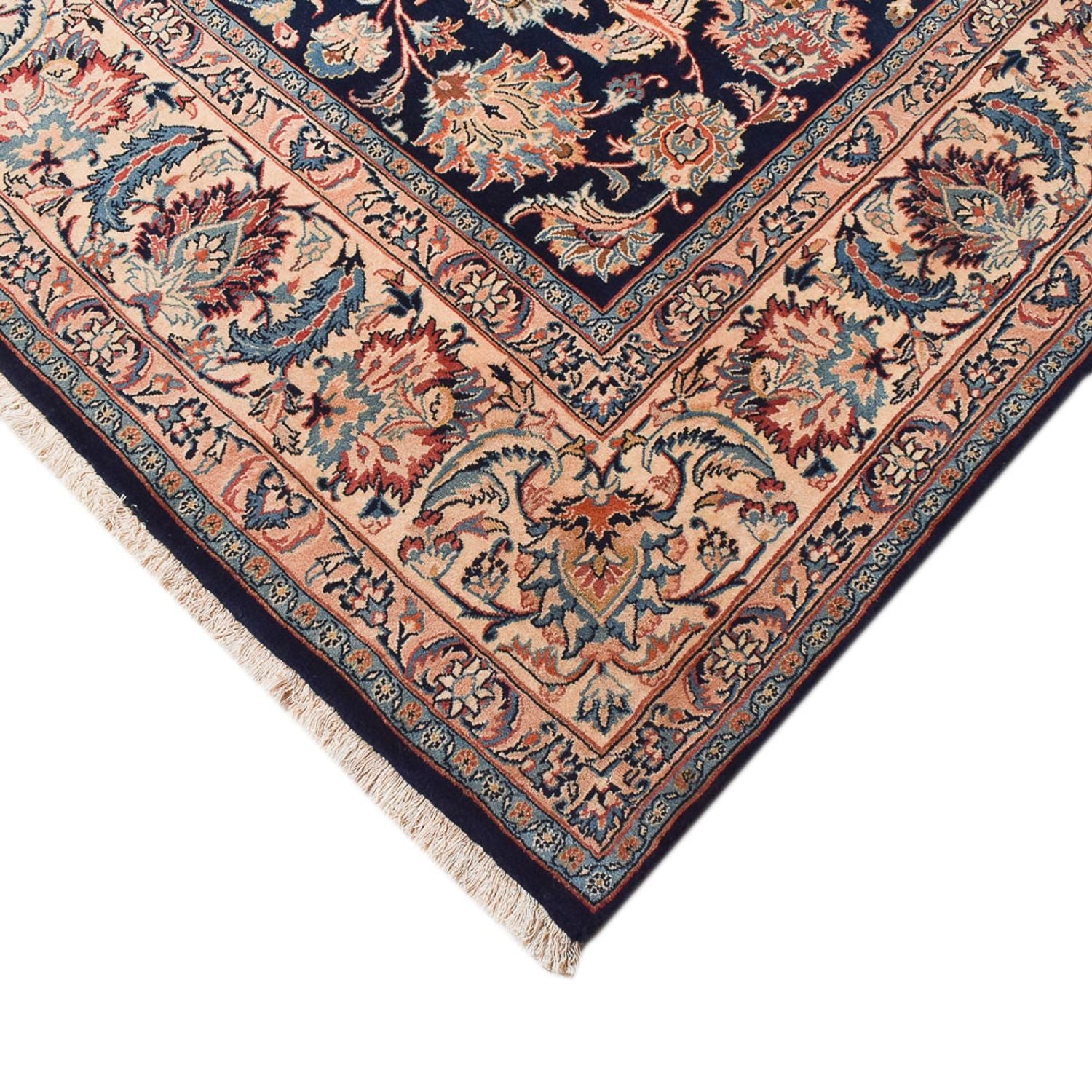 Tapis persan - Classique - 368 x 244 cm - bleu foncé