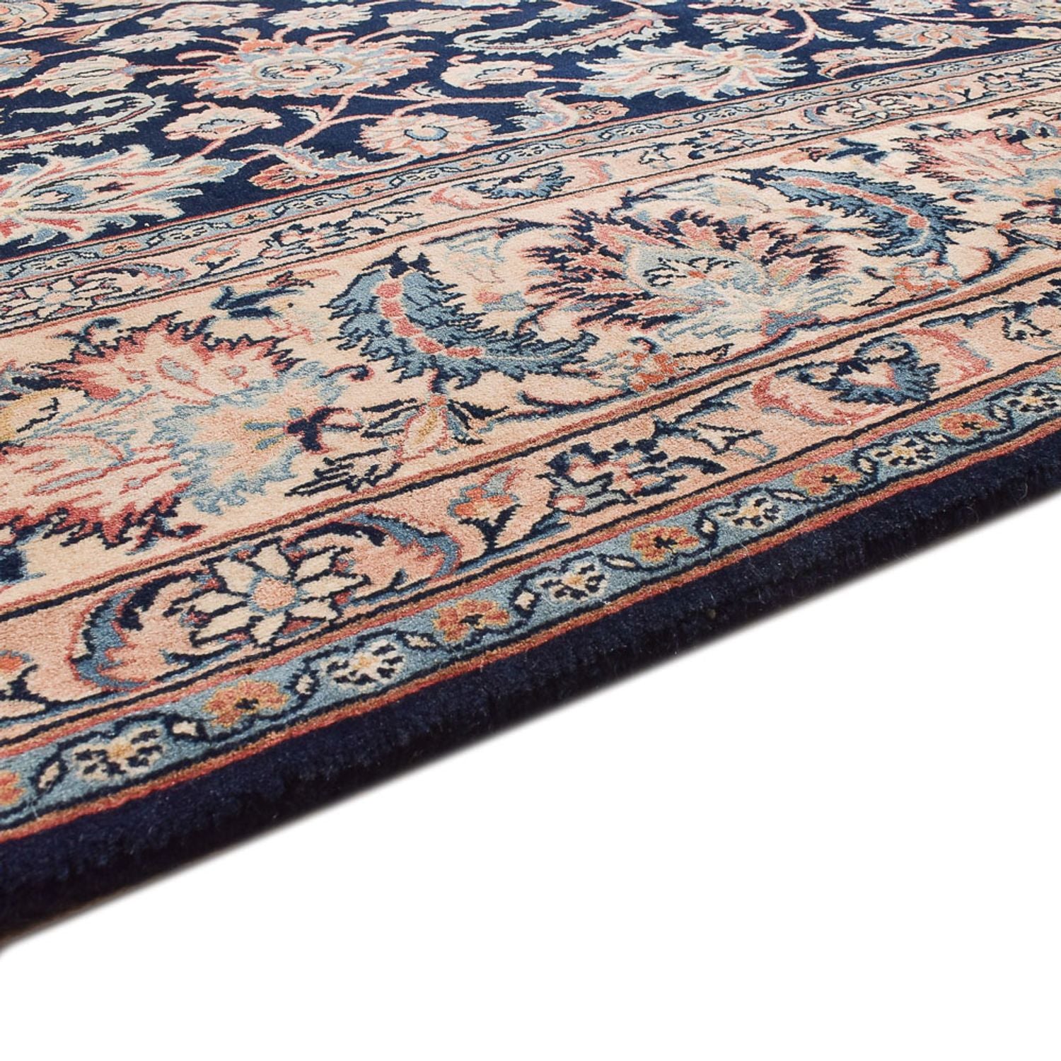 Tapis persan - Classique - 368 x 244 cm - bleu foncé