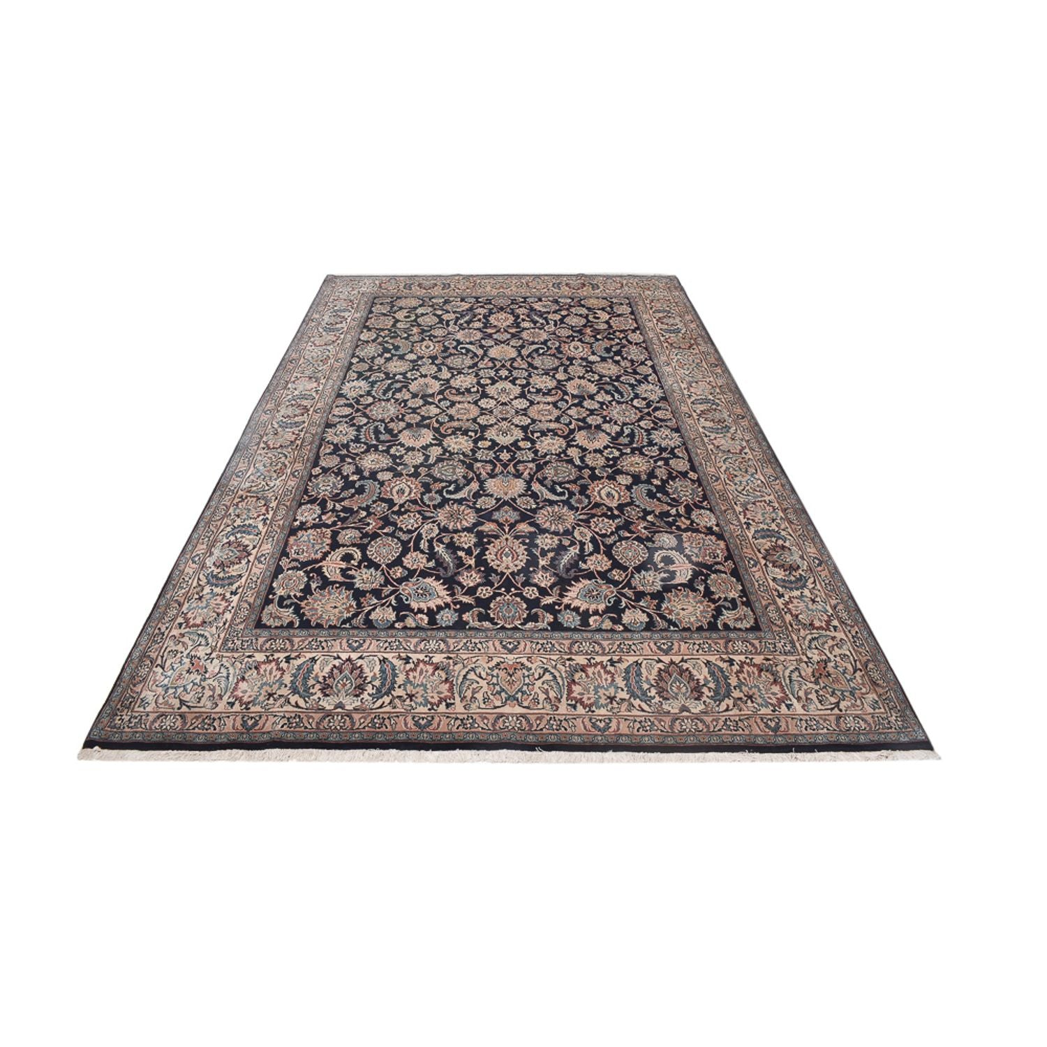 Tapis persan - Classique - 368 x 244 cm - bleu foncé