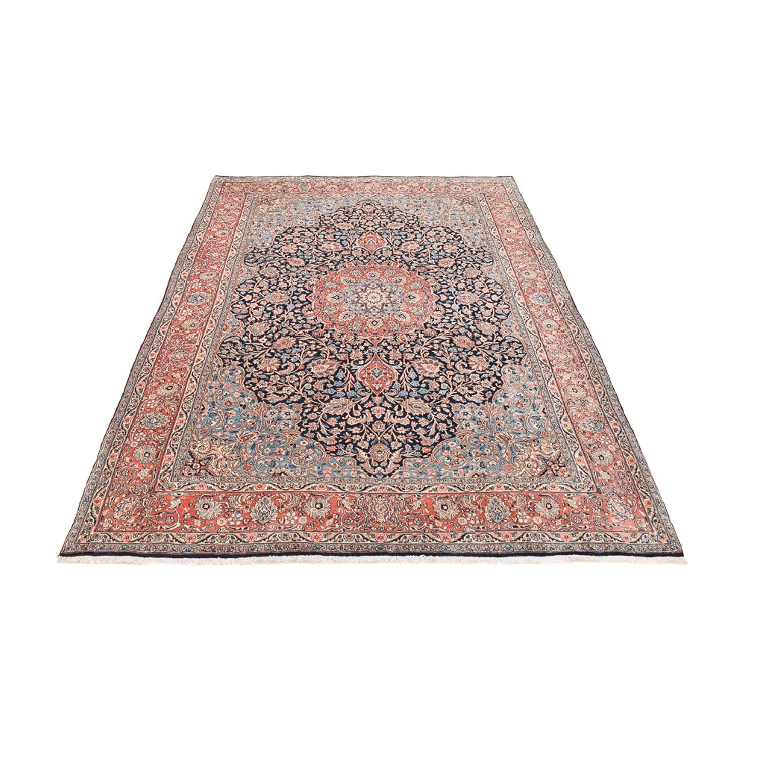 Tapis persan - Royal - 290 x 210 cm - bleu foncé
