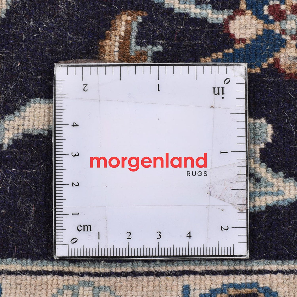 Tapis de couloir Tapis persan - Nain - Royal - 186 x 65 cm - bleu foncé