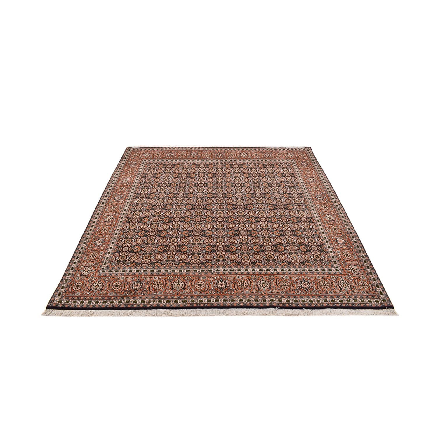 Tapis persan - Tabriz - Royal carré  - 203 x 202 cm - rouille
