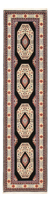 Tapis de couloir Tapis persan - Tabriz - Premium - 305 x 75 cm - bleu foncé