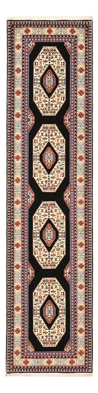Tapis de couloir Tapis persan - Tabriz - Premium - 305 x 75 cm - bleu foncé
