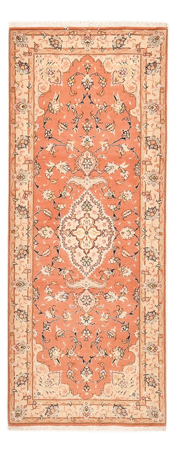 Tapis de couloir Tapis persan - Tabriz - Royal - 203 x 80 cm - rouge clair