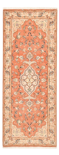 Tapis de couloir Tapis persan - Tabriz - Royal - 203 x 80 cm - rouge clair