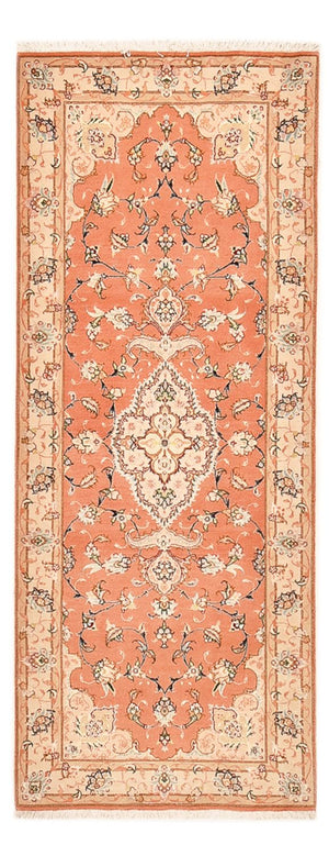 Tapis de couloir Tapis persan - Tabriz - Royal - 203 x 80 cm - rouge clair