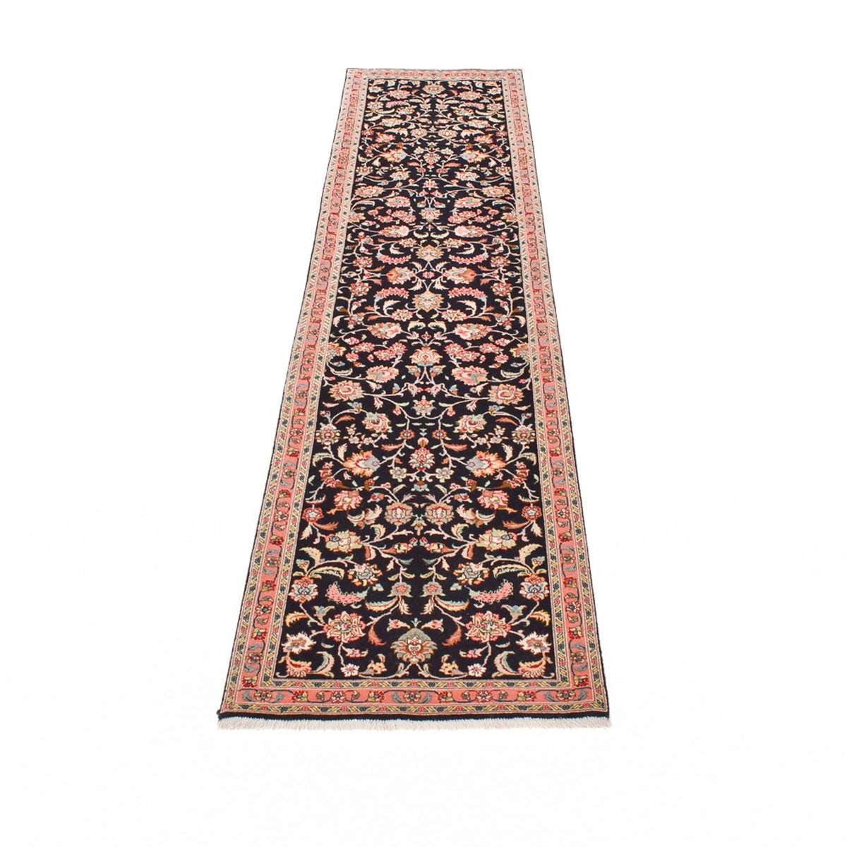 Tapis de couloir Tapis persan - Tabriz - Premium - 290 x 69 cm - bleu foncé