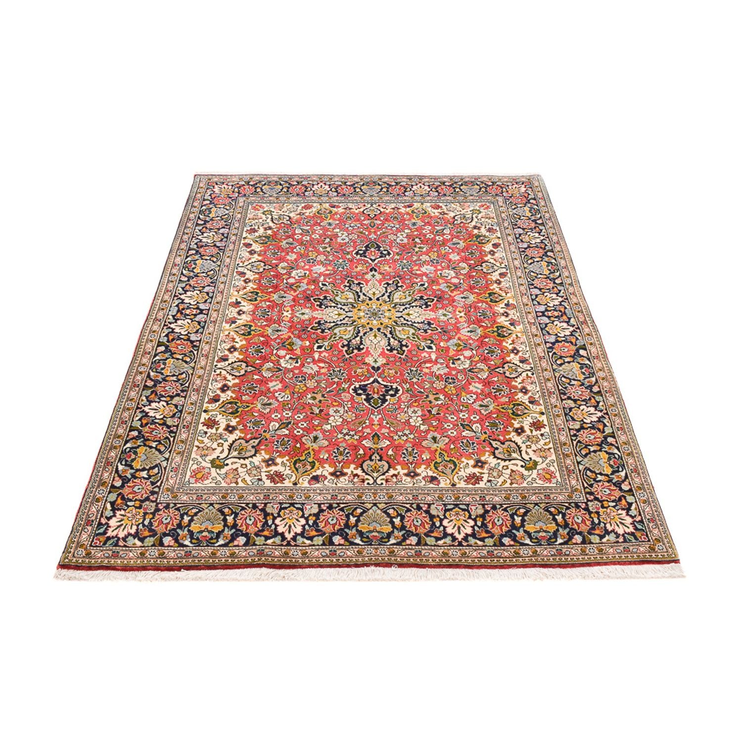 Tapis persan - Tabriz - Royal - 198 x 147 cm - rouge