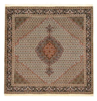 Tapis persan - Tabriz - Royal carré  - 203 x 198 cm - marron clair