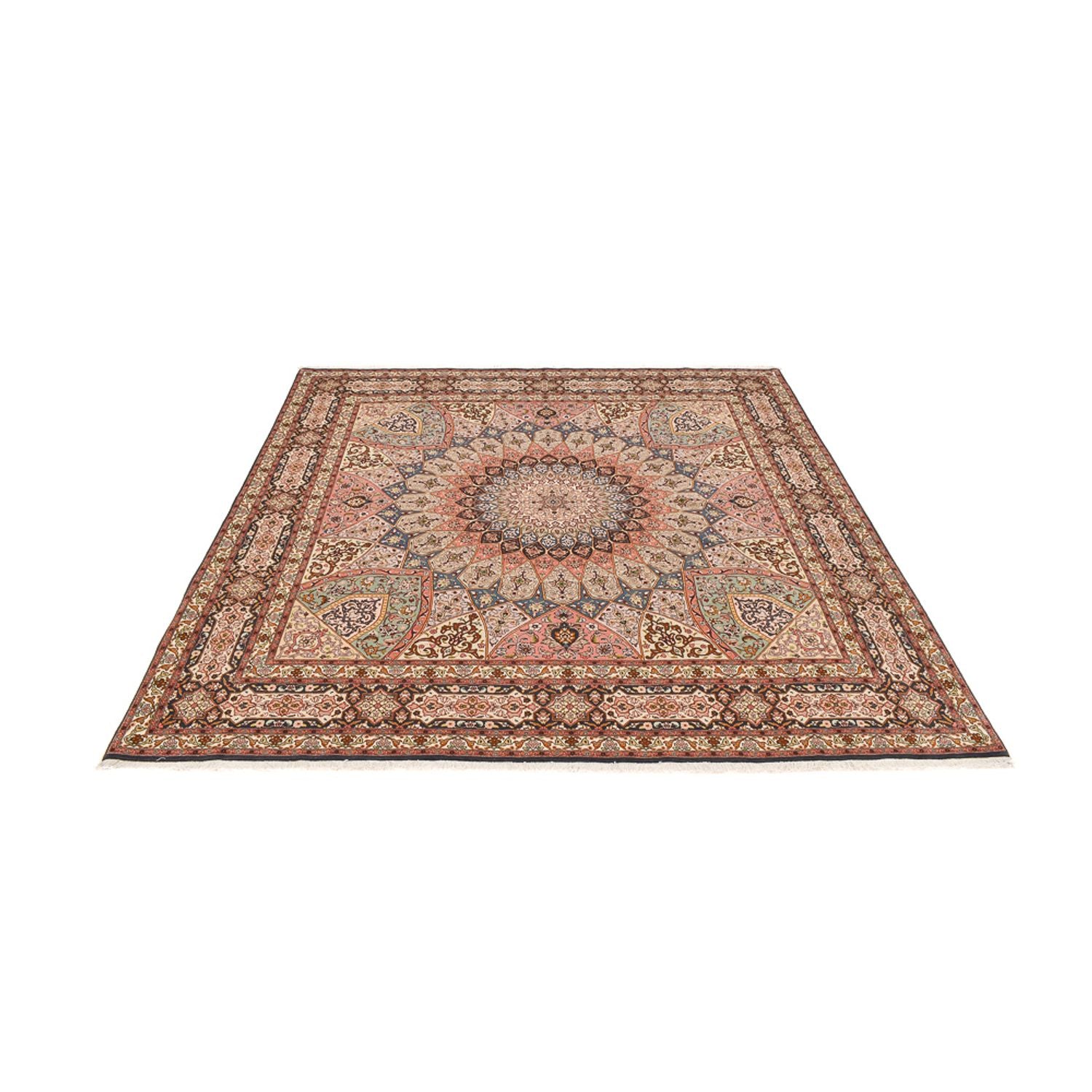 Tapis persan - Tabriz - Royal - 263 x 252 cm - beige foncé