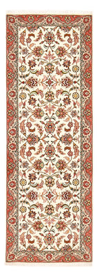 Tapis de couloir Tapis persan - Tabriz - Royal - 202 x 69 cm - crème