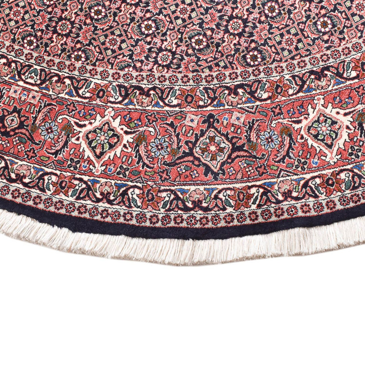 Tapis persan - Bidjar ronde  - 255 x 255 cm - rouille