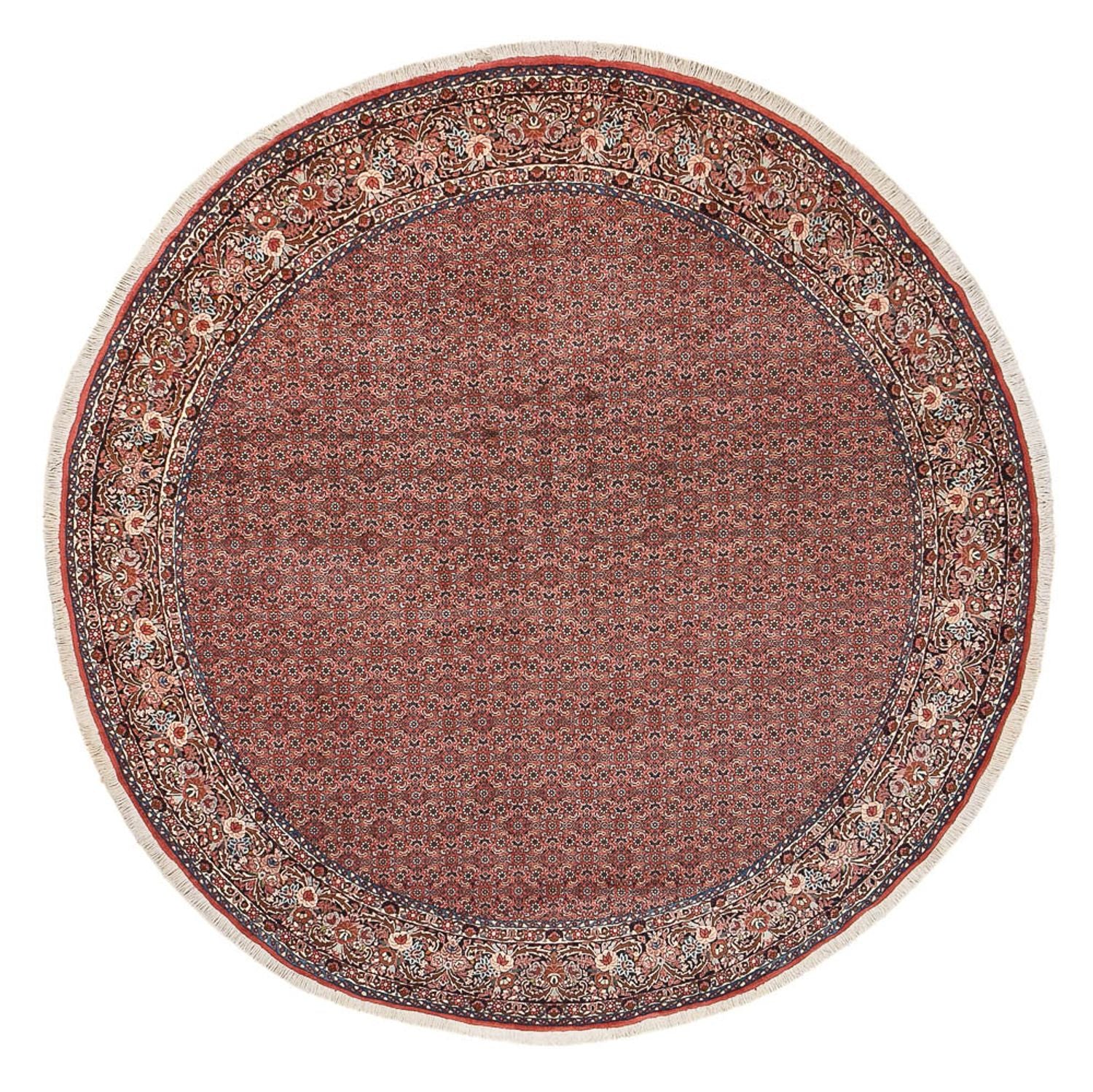Tapis persan - Bidjar ronde  - 300 x 300 cm - rouille