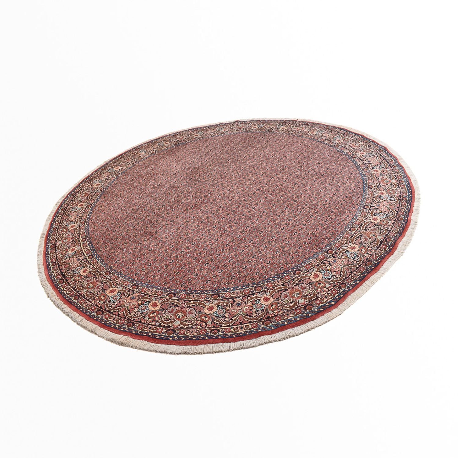 Tapis persan - Bidjar ronde  - 300 x 300 cm - rouille