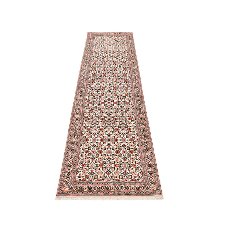 Tapis de couloir Tapis persan - Tabriz - Royal - 304 x 74 cm - marron clair