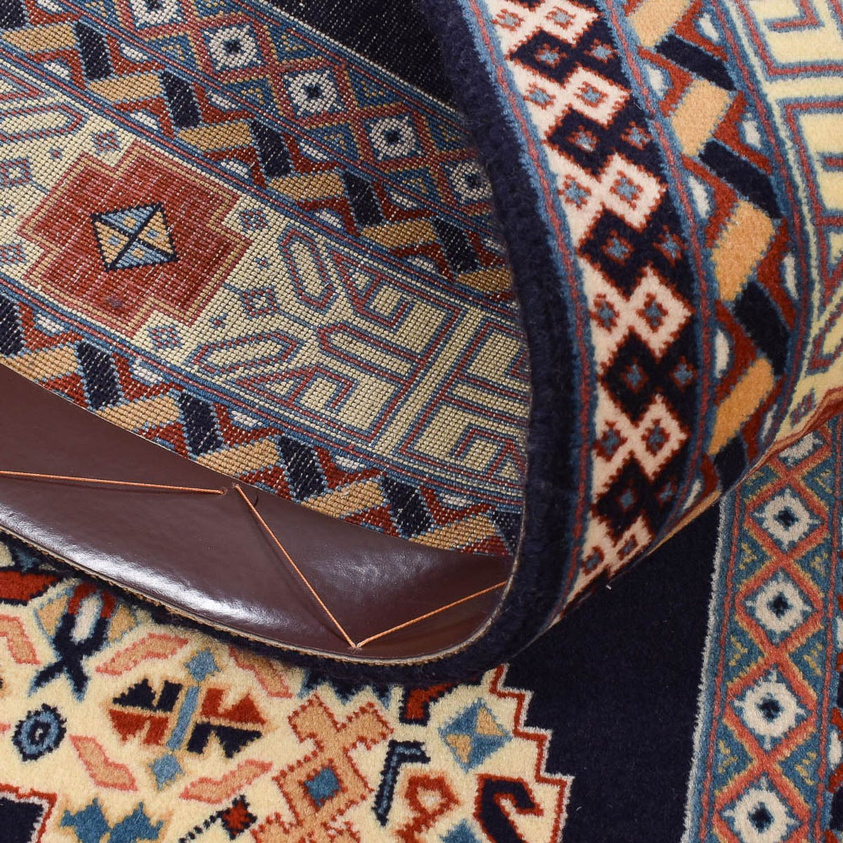 Tapis de couloir Tapis persan - Tabriz - Premium - 300 x 73 cm - bleu foncé