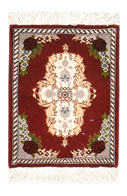 Tapis persan - Tabriz - Premium - 40 x 30 cm - rouge foncé