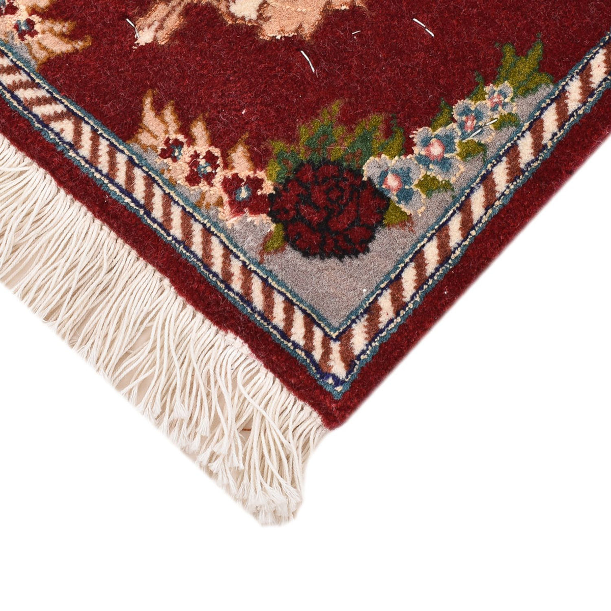 Tapis persan - Tabriz - Premium - 40 x 30 cm - rouge foncé