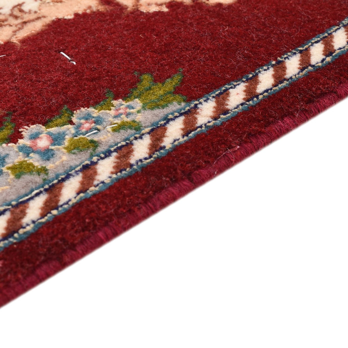 Tapis persan - Tabriz - Premium - 40 x 30 cm - rouge foncé