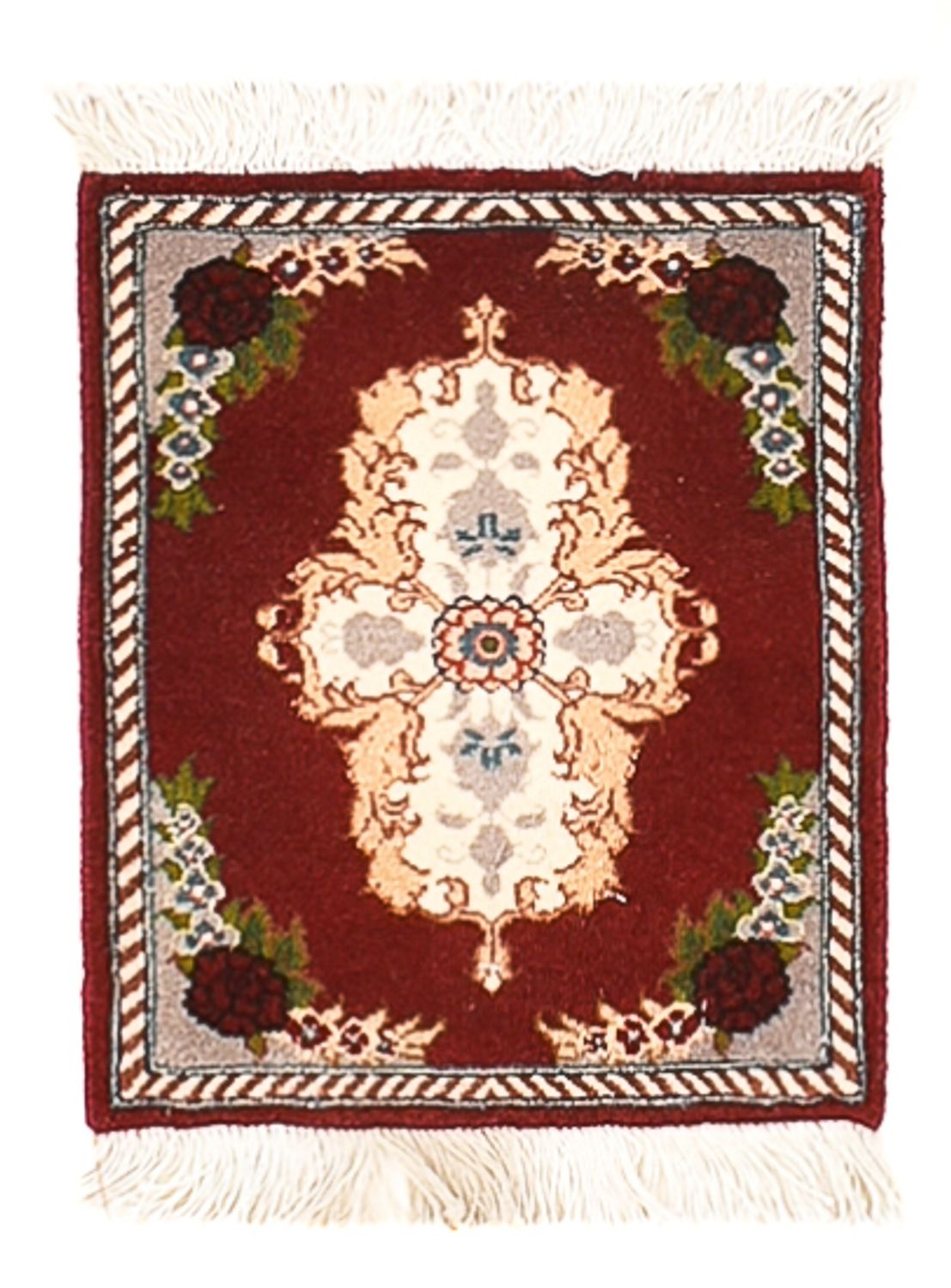 Tapis persan - Tabriz - Premium - 40 x 30 cm - rouge foncé