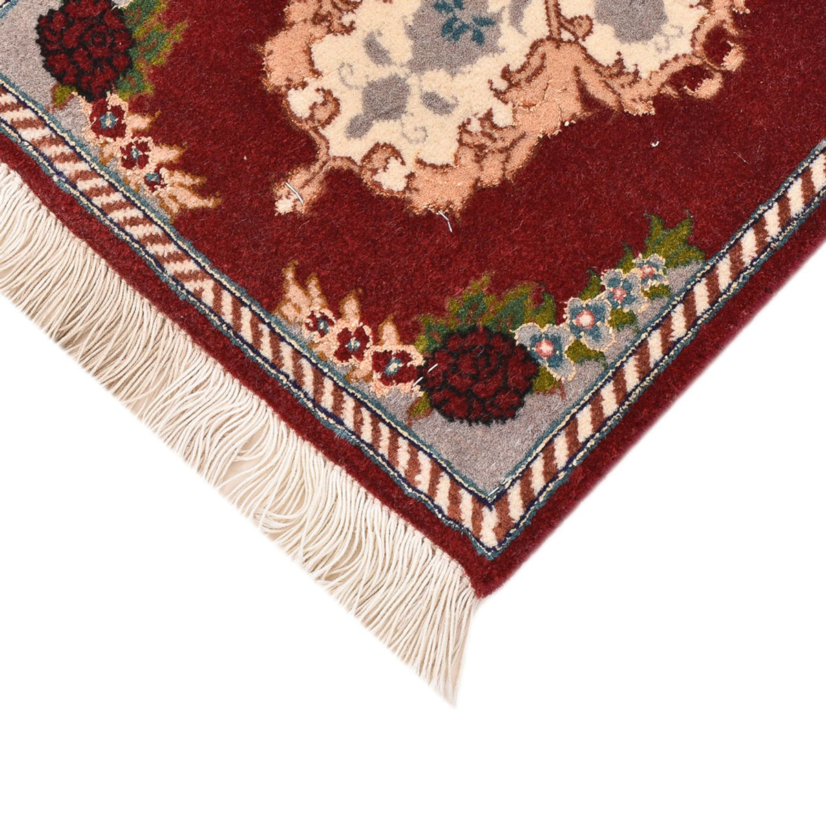 Tapis persan - Tabriz - Premium - 40 x 30 cm - rouge foncé